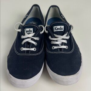 Keds Champion Original Lace Up Women's Navy Canvas Sneakers - Size 6